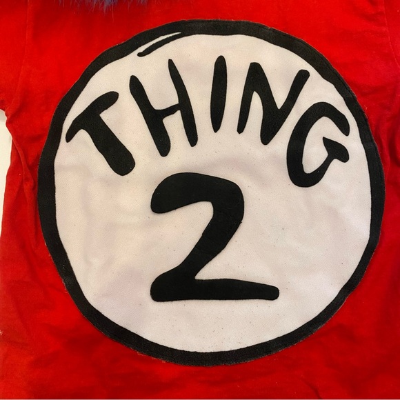 Dr. Seuss Cat in the Hat Thing 1 Thing 2 Family Costume - Picture 5 of 14